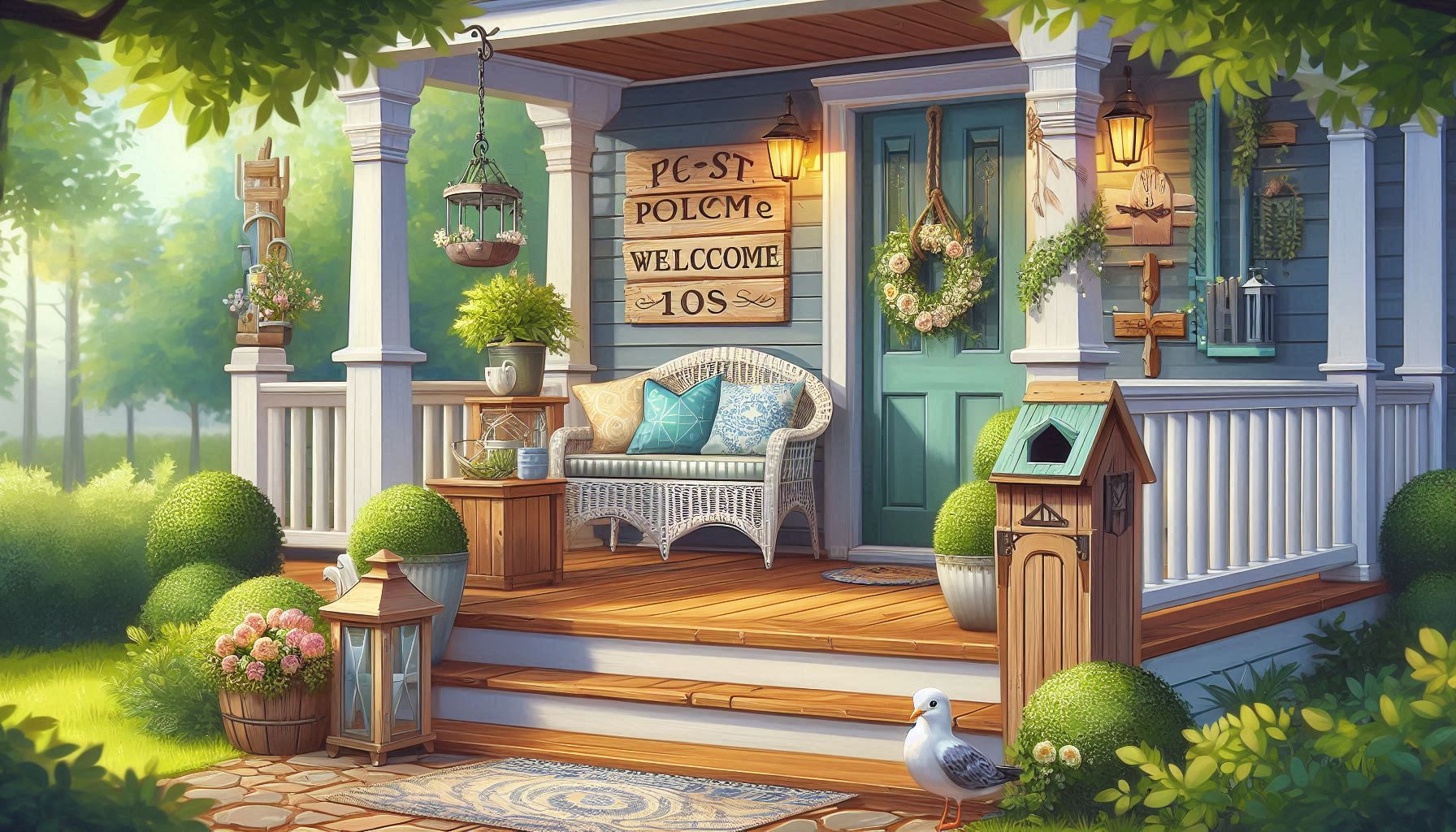 Read more about the article 24 Creative and Charming Front Porch Welcome Post Ideas to Elevate Your Home’s Curb Appeal
