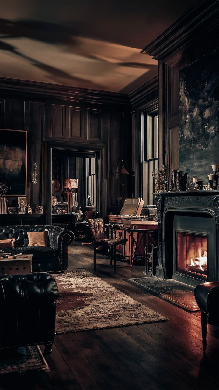 18 Moody Living Room Designs