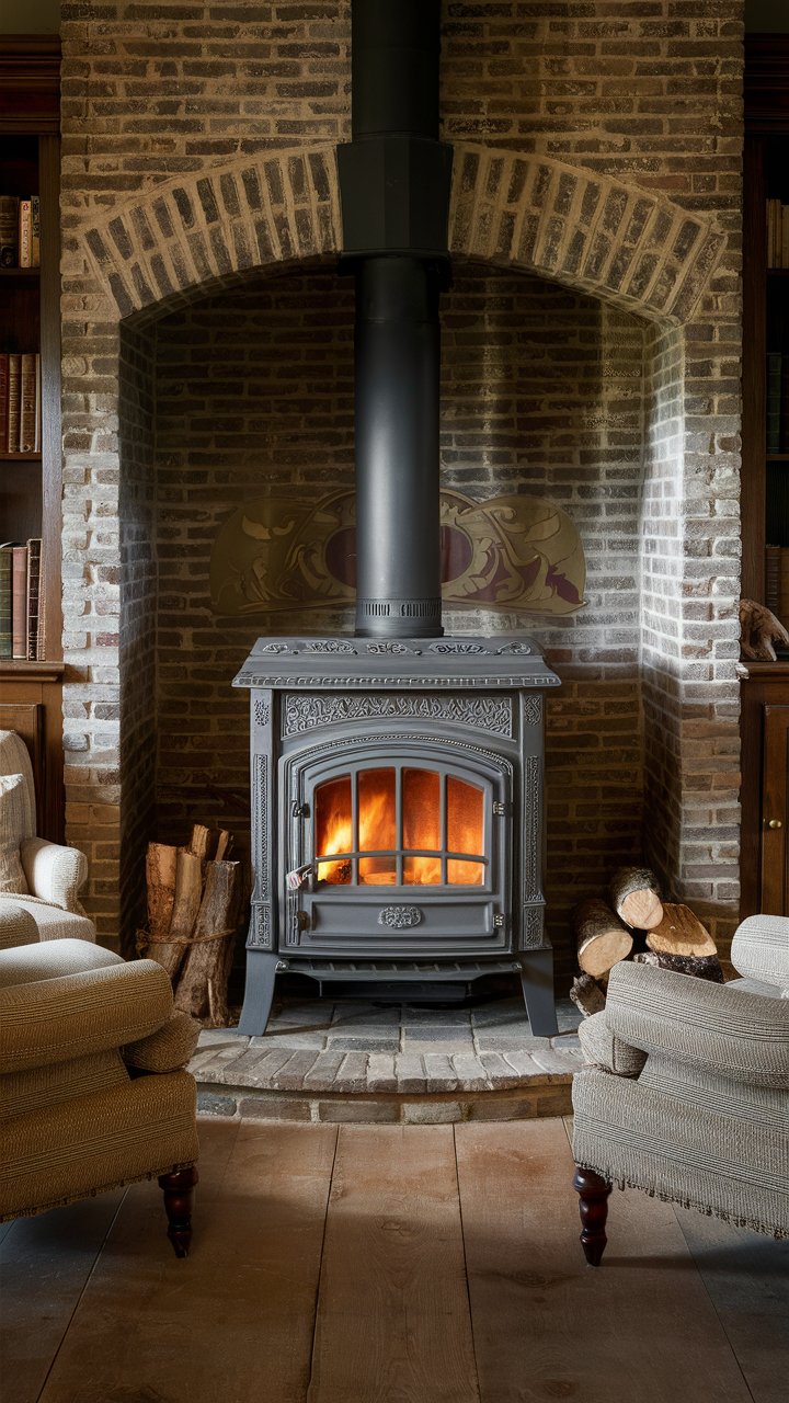 40 Wood-Burning Stove Decor Ideas