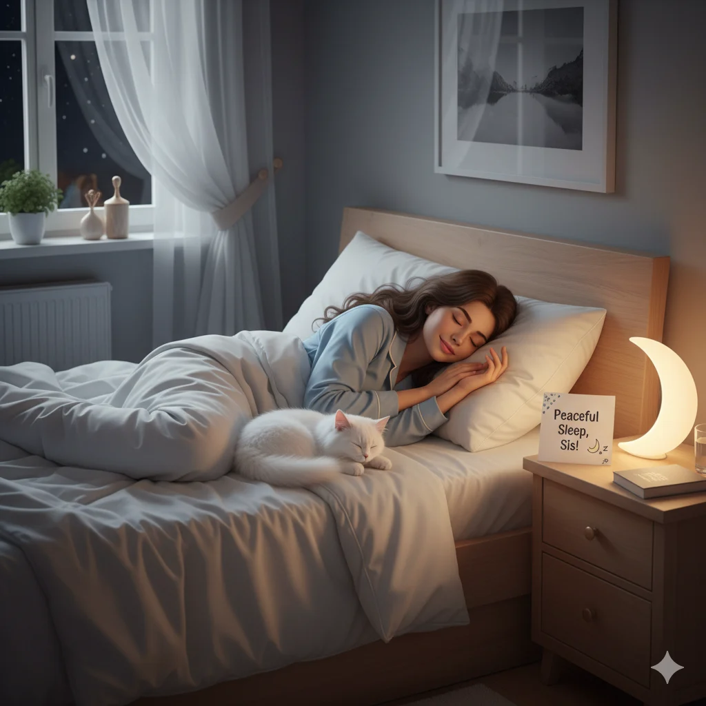 Good Night Wishes for Sister