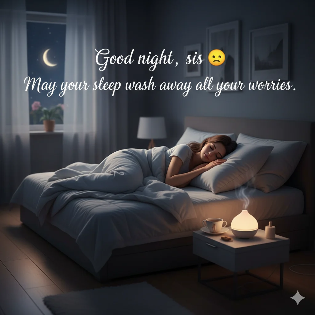 Good Night Wishes for Sister