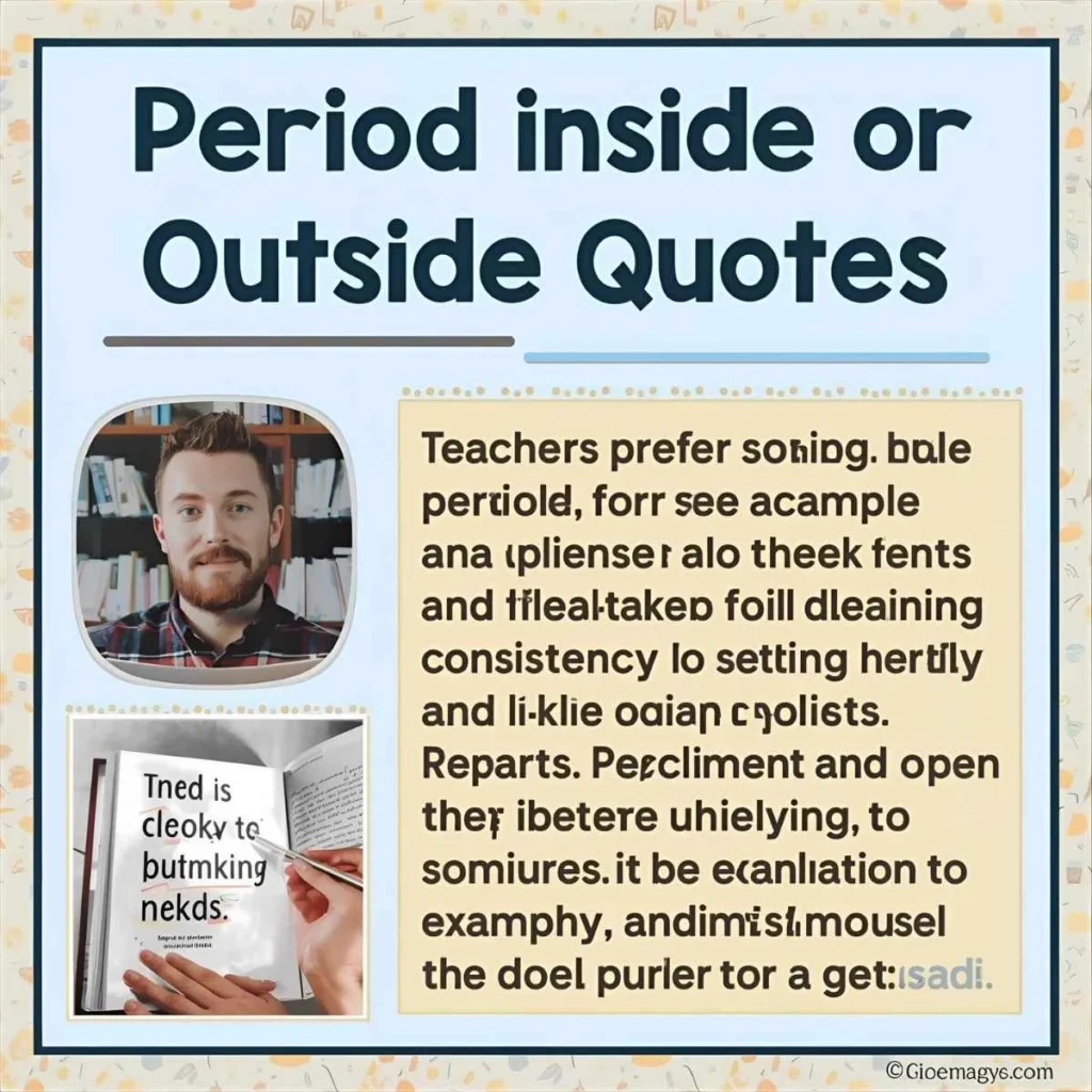 Period Inside or Outside Quotes