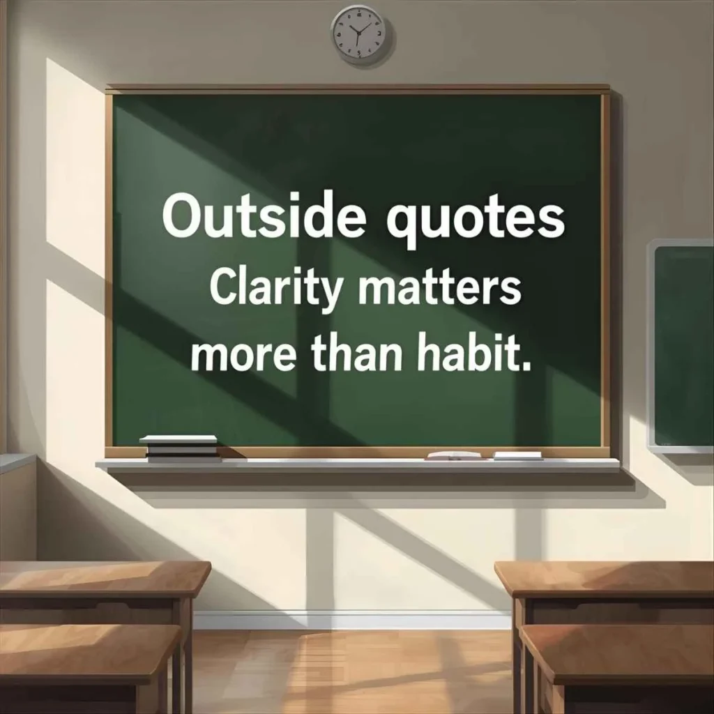 Period Inside or Outside Quotes