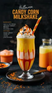 Read more about the article Candy Corn Milkshake – The Ultimate Halloween Layered Treat 2025