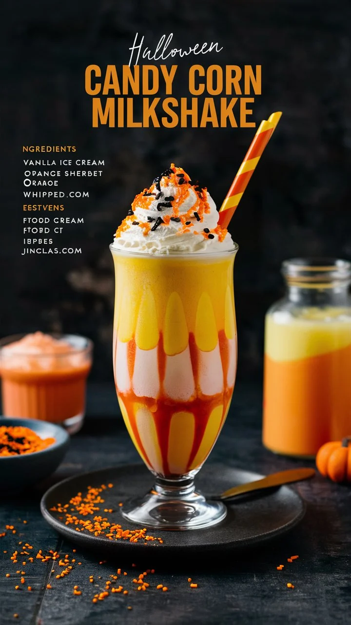 Read more about the article Candy Corn Milkshake – The Ultimate Halloween Layered Treat 2025